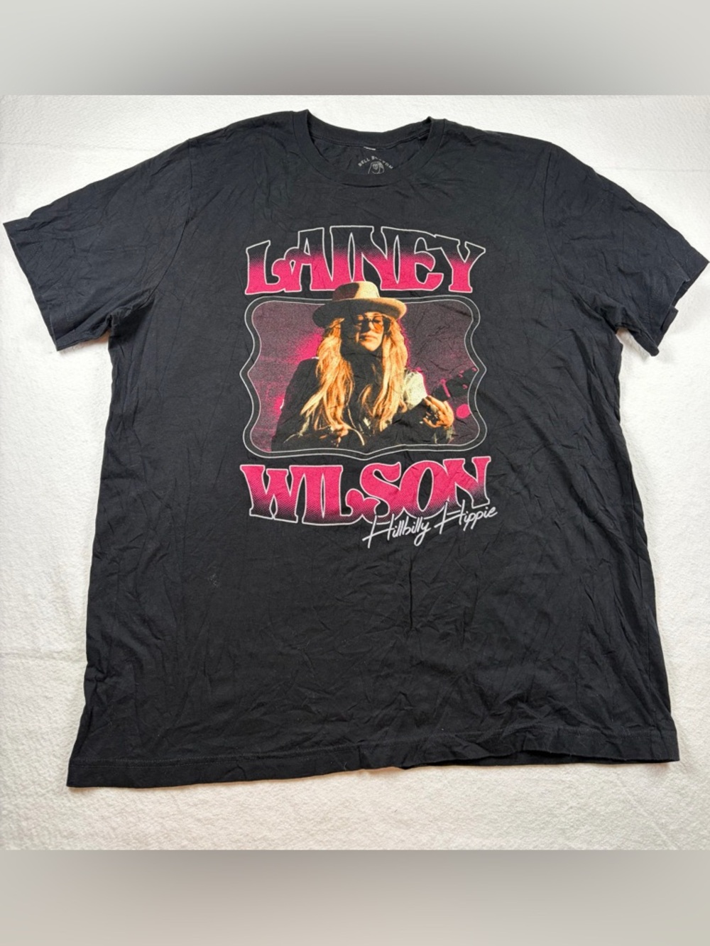 Lainey Wilson T Shirt Womans XXL Black Hillbilly Hippie Music Tour 2023 Country